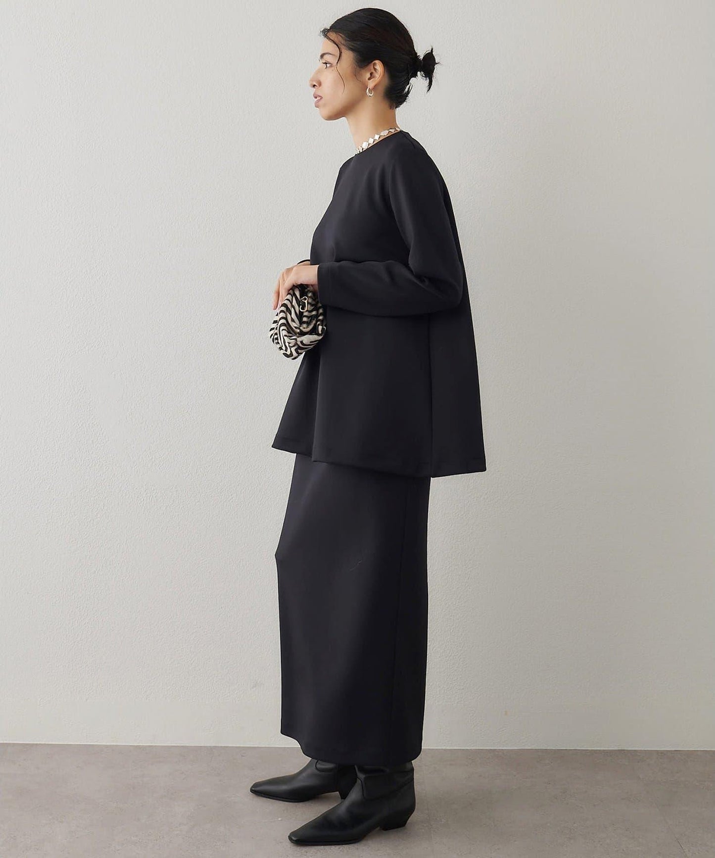 箱型喇叭袖套頭衫