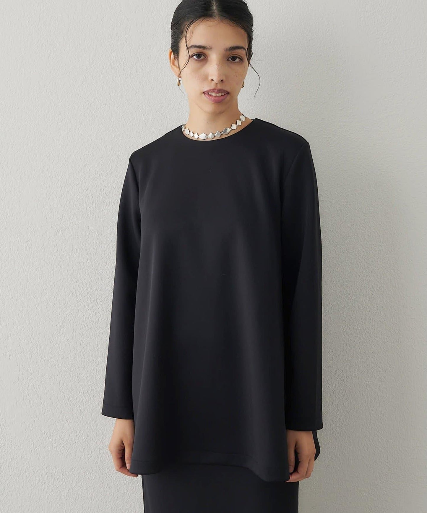 箱型喇叭袖套頭衫