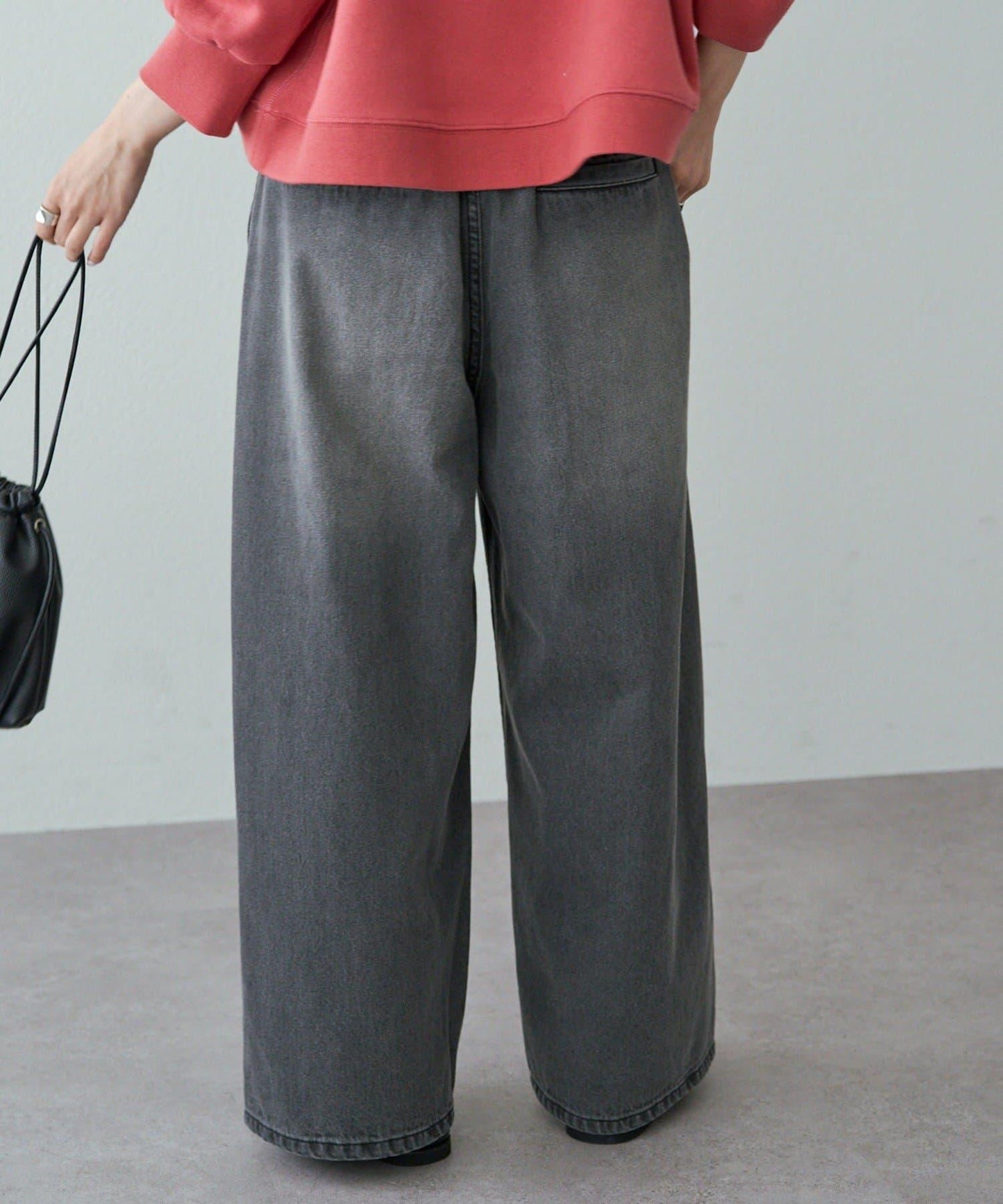 復古風牛仔休閒褲