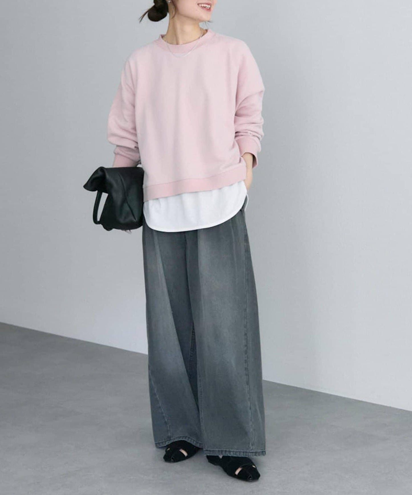 復古風牛仔休閒褲