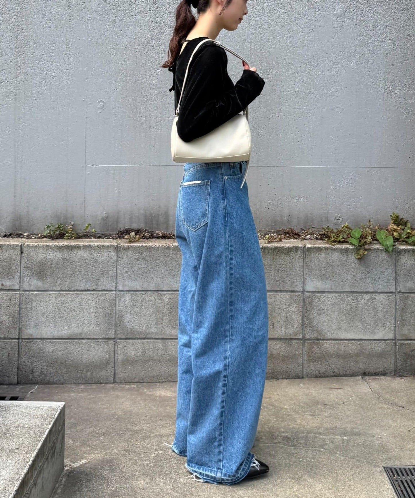 透視植絨復古工藝後系蝴蝶結上衣