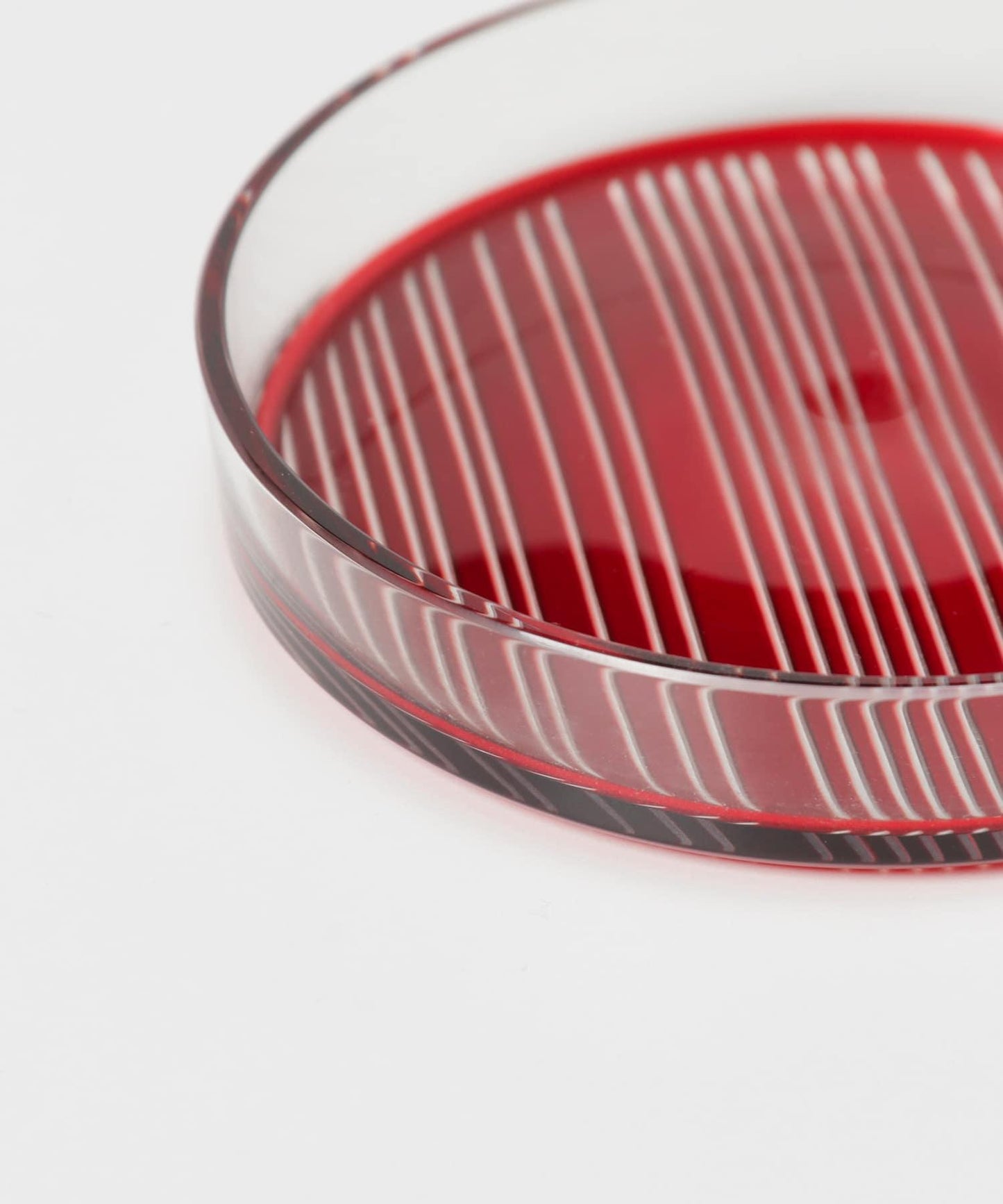 廣田硝子 蓋杯 滝縞