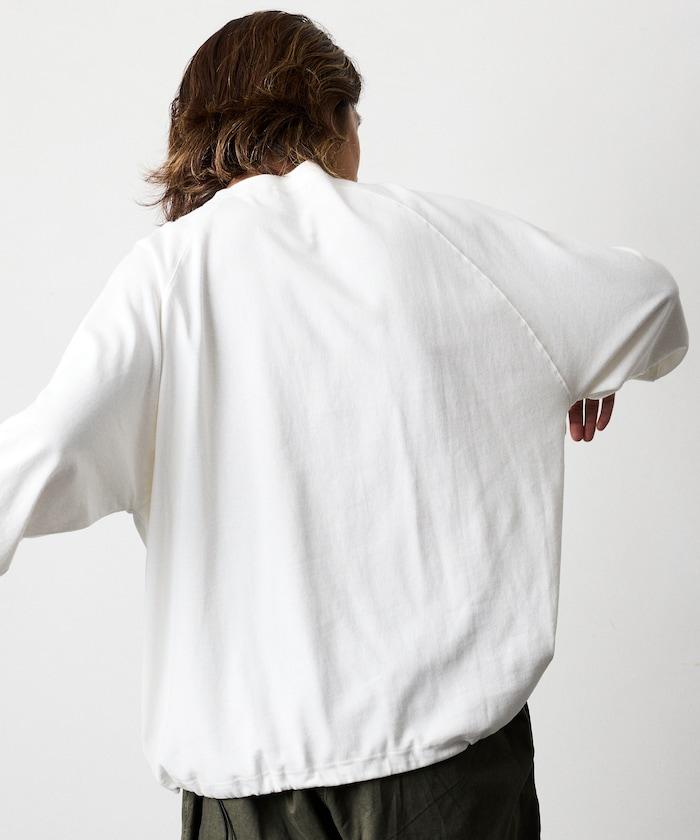 寬鬆版型 美國棉 拼接袖 抽繩 T恤