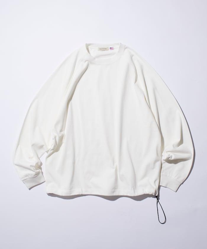 寬鬆版型 美國棉 拼接袖 抽繩 T恤