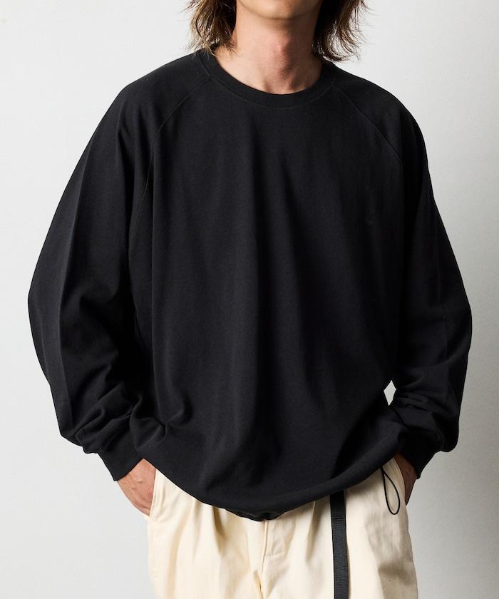 寬鬆版型 美國棉 拼接袖 抽繩 T恤