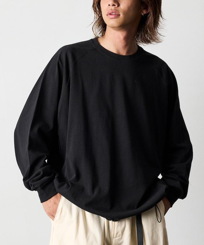 寬鬆版型 美國棉 拼接袖 抽繩 T恤