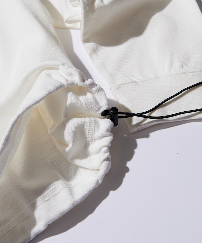 寬鬆版型 美國棉 拼接袖 抽繩 T恤