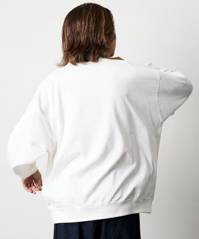 寬鬆版型 USA棉亨利領長袖T恤