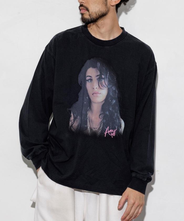 【EXCLUSIVE】 Amy Winehouse 圖案長袖T恤