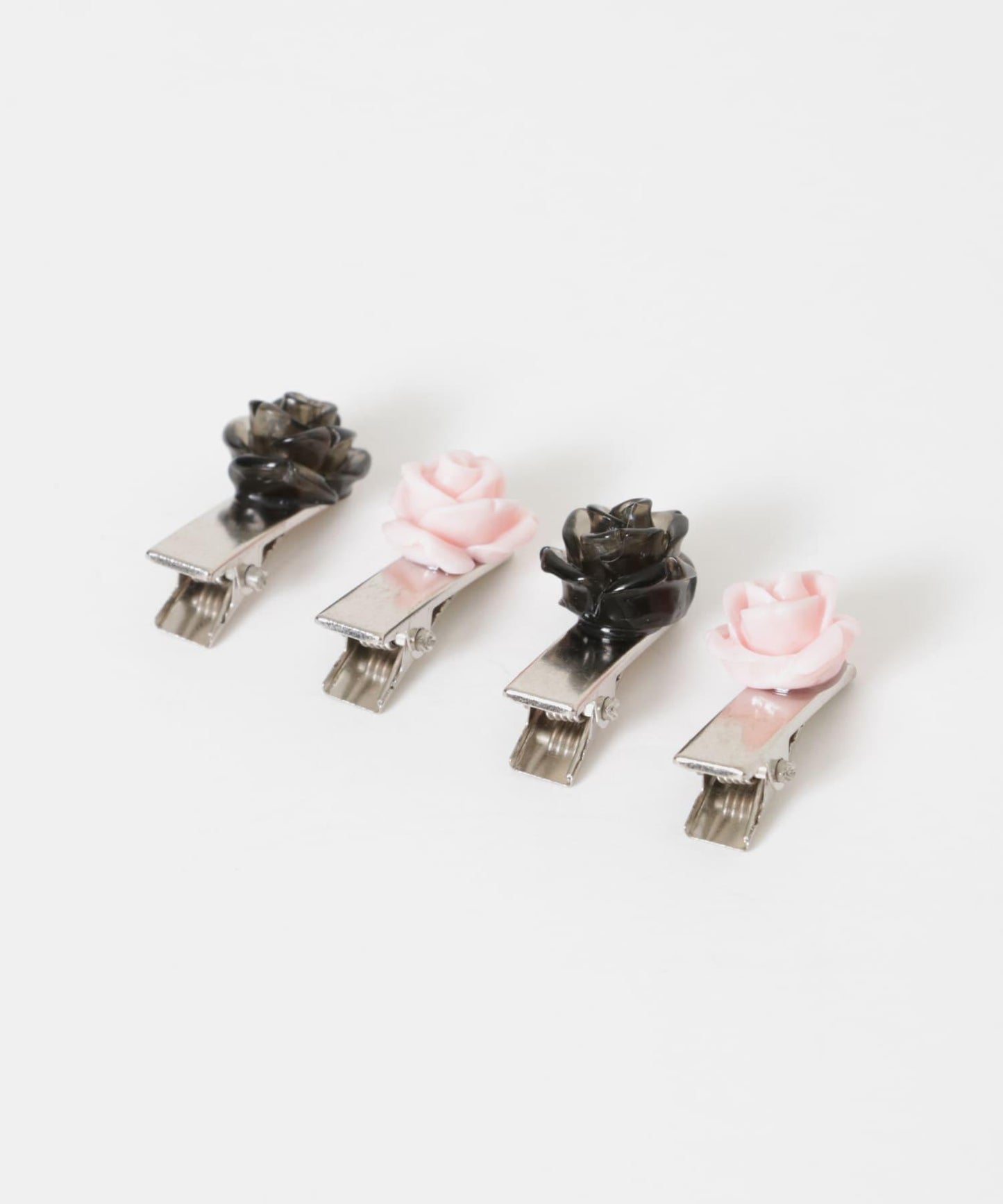 玫瑰花造型迷你4件套髮夾