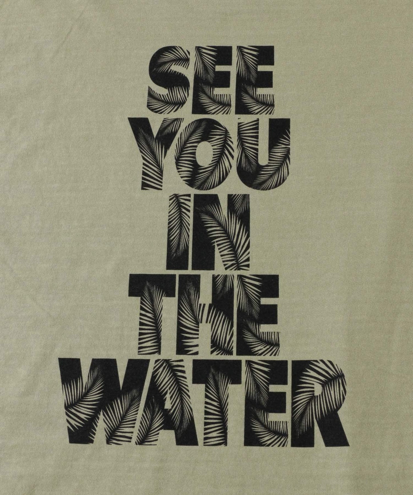 MAGIC NUMBER SEEYOUINTHEWATER葉子圖案T恤