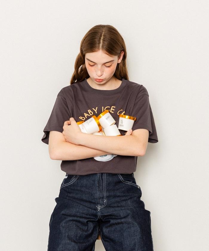 特別款 BIG BABY ICE CREAM 照片印花T恤