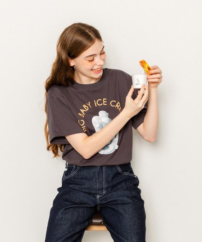 特別款 BIG BABY ICE CREAM 照片印花T恤