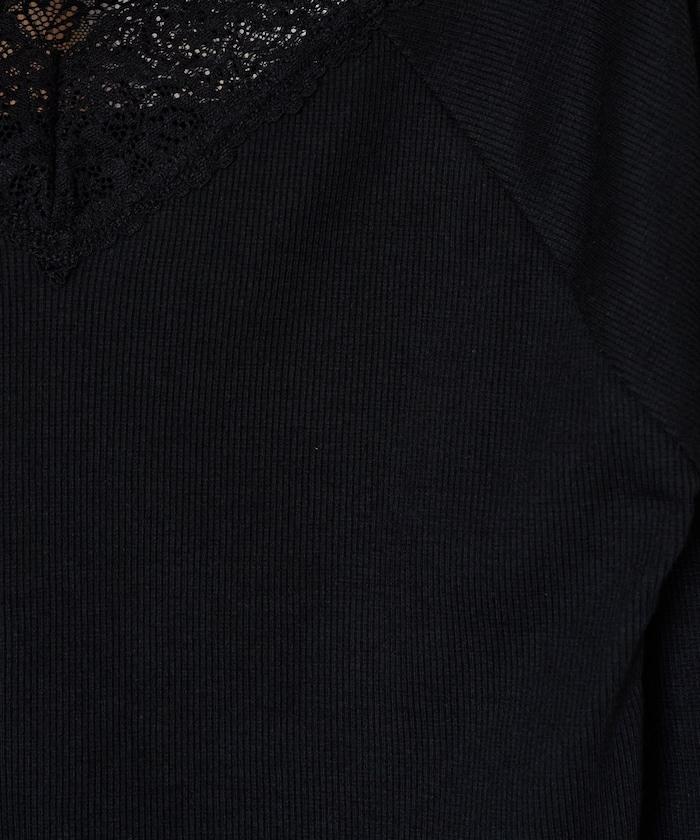 2way蕾絲長袖上衣