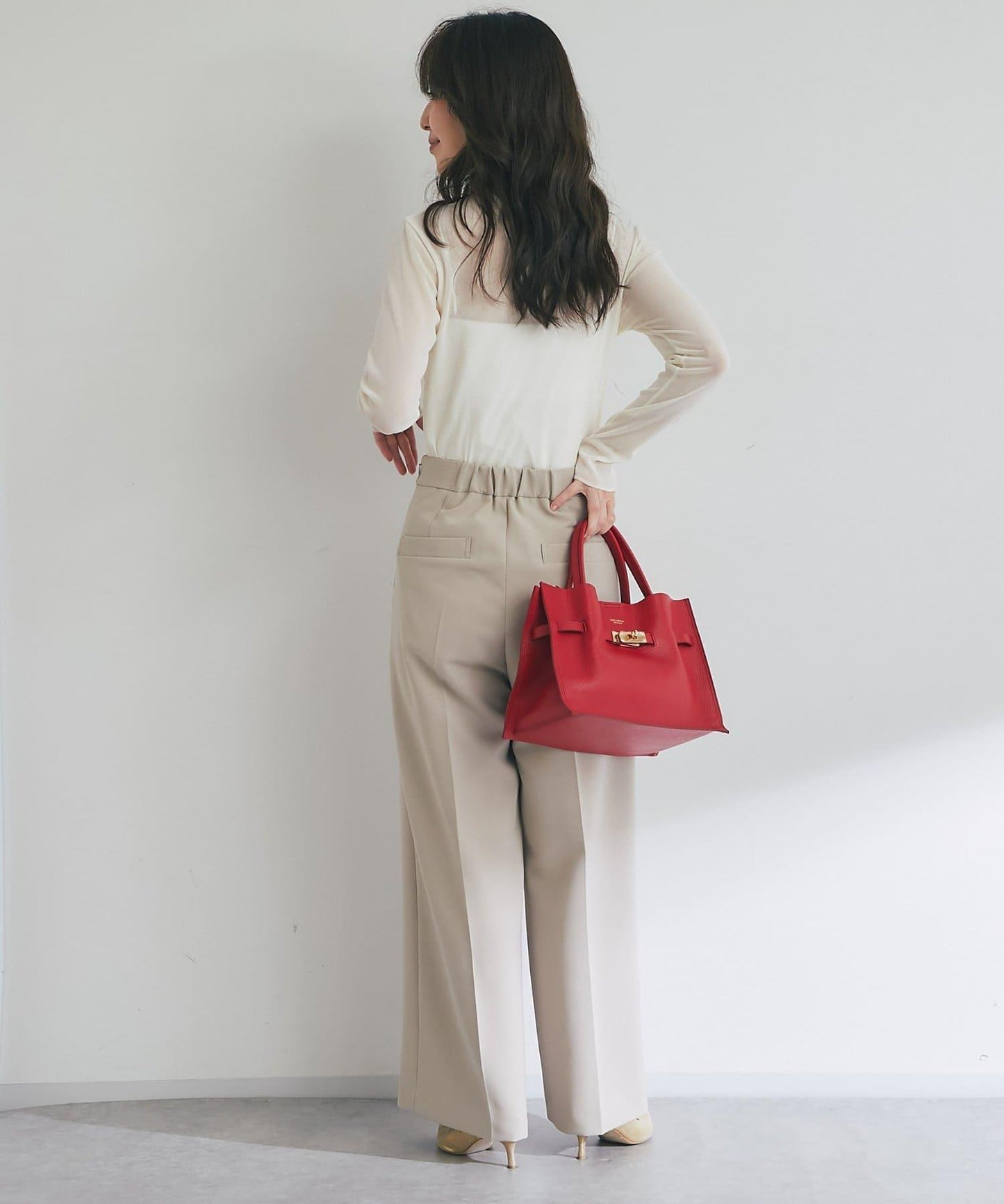 植絨網紗高領打底衫