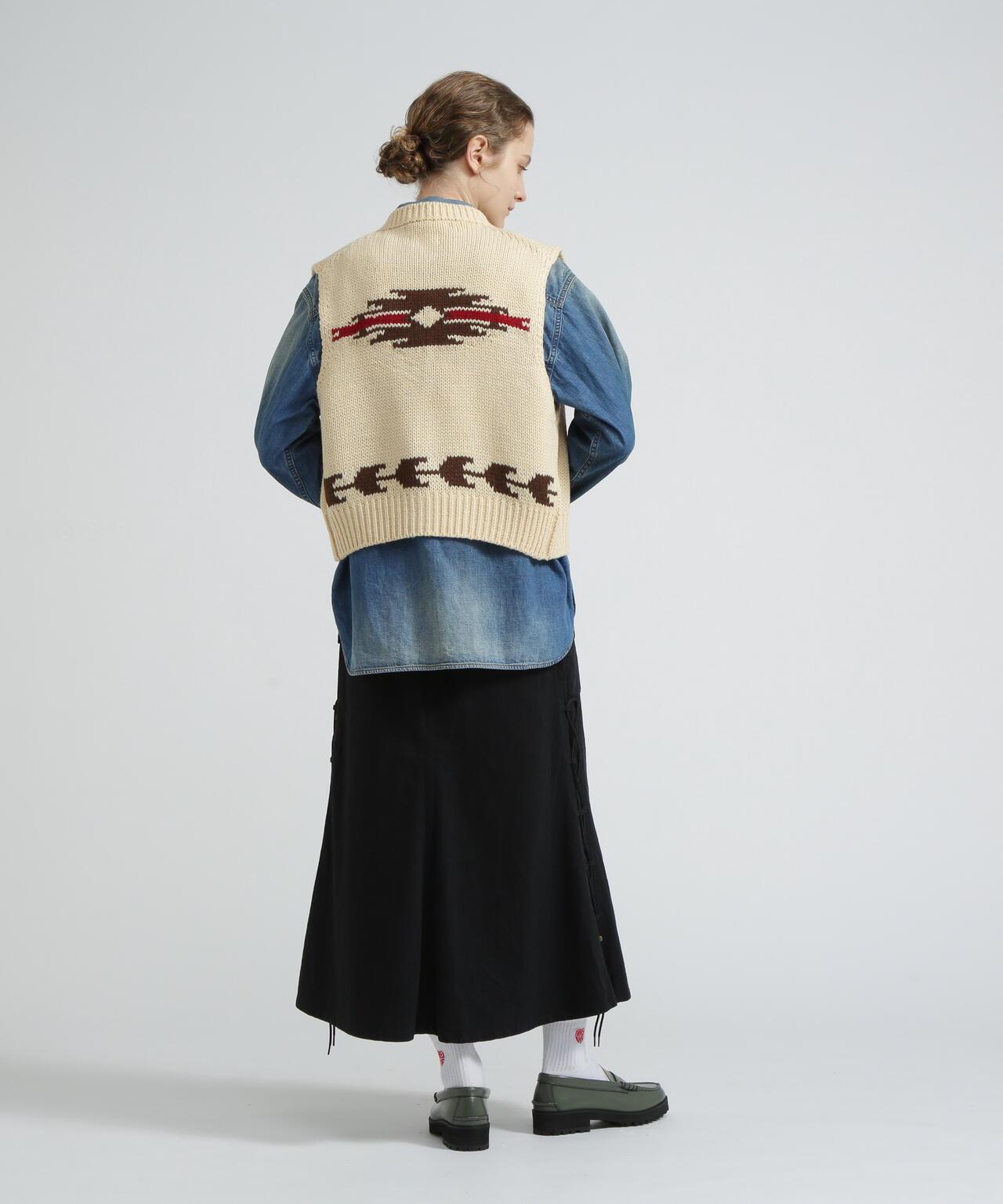 《WOMAN/直営店限定》圖案針織背心