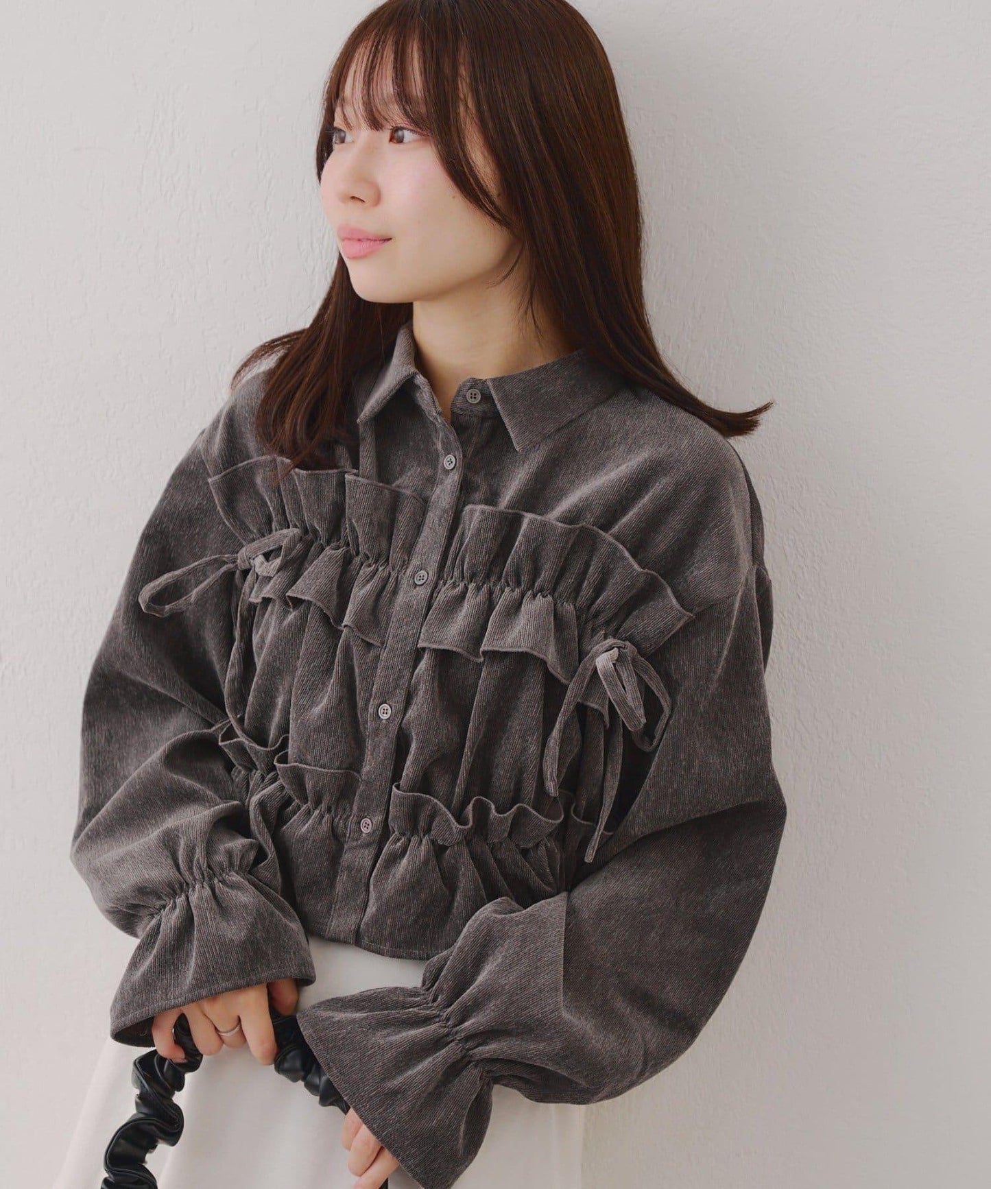 【RMAF】蝴蝶結格子襯衫