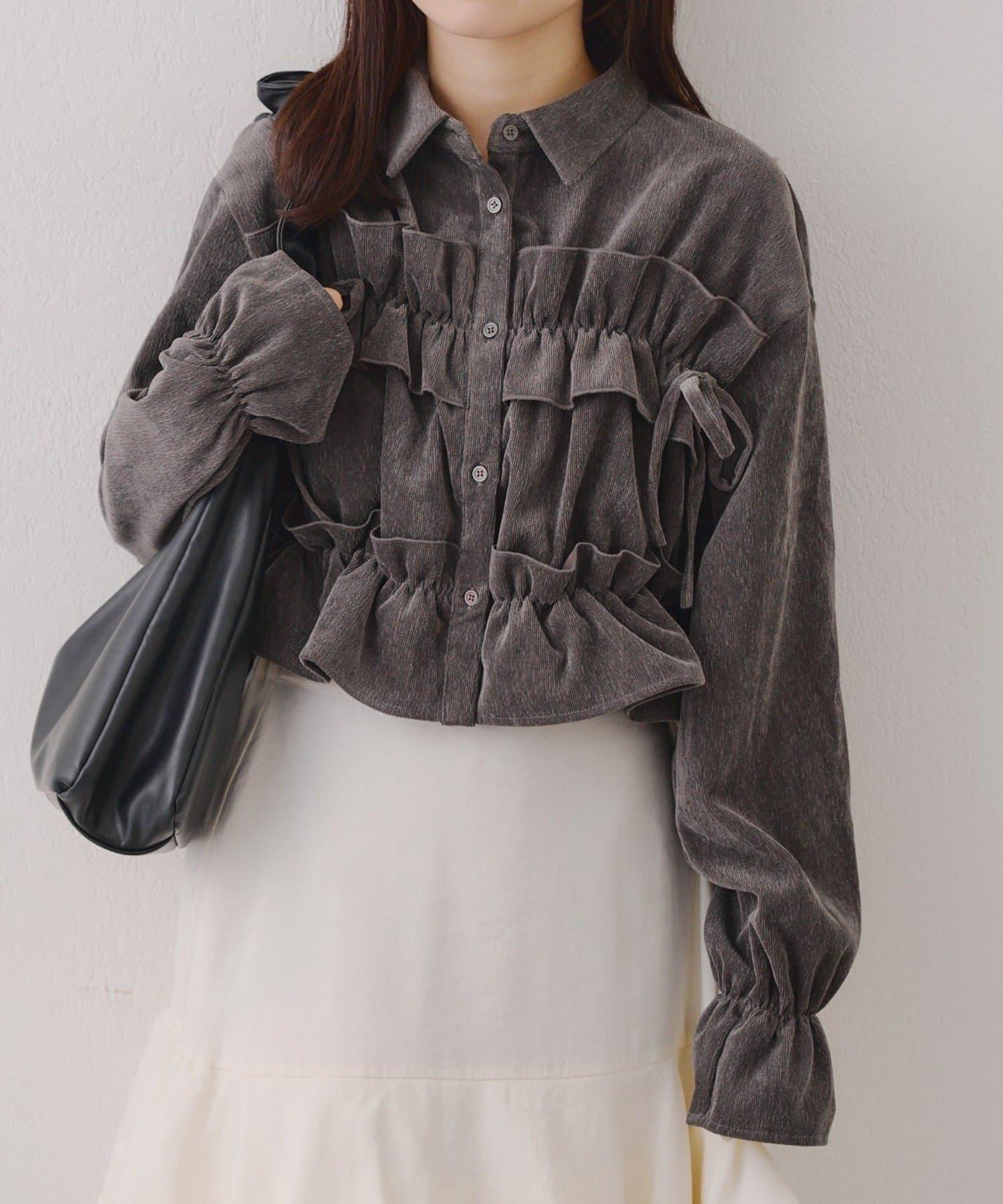 【RMAF】蝴蝶結格子襯衫