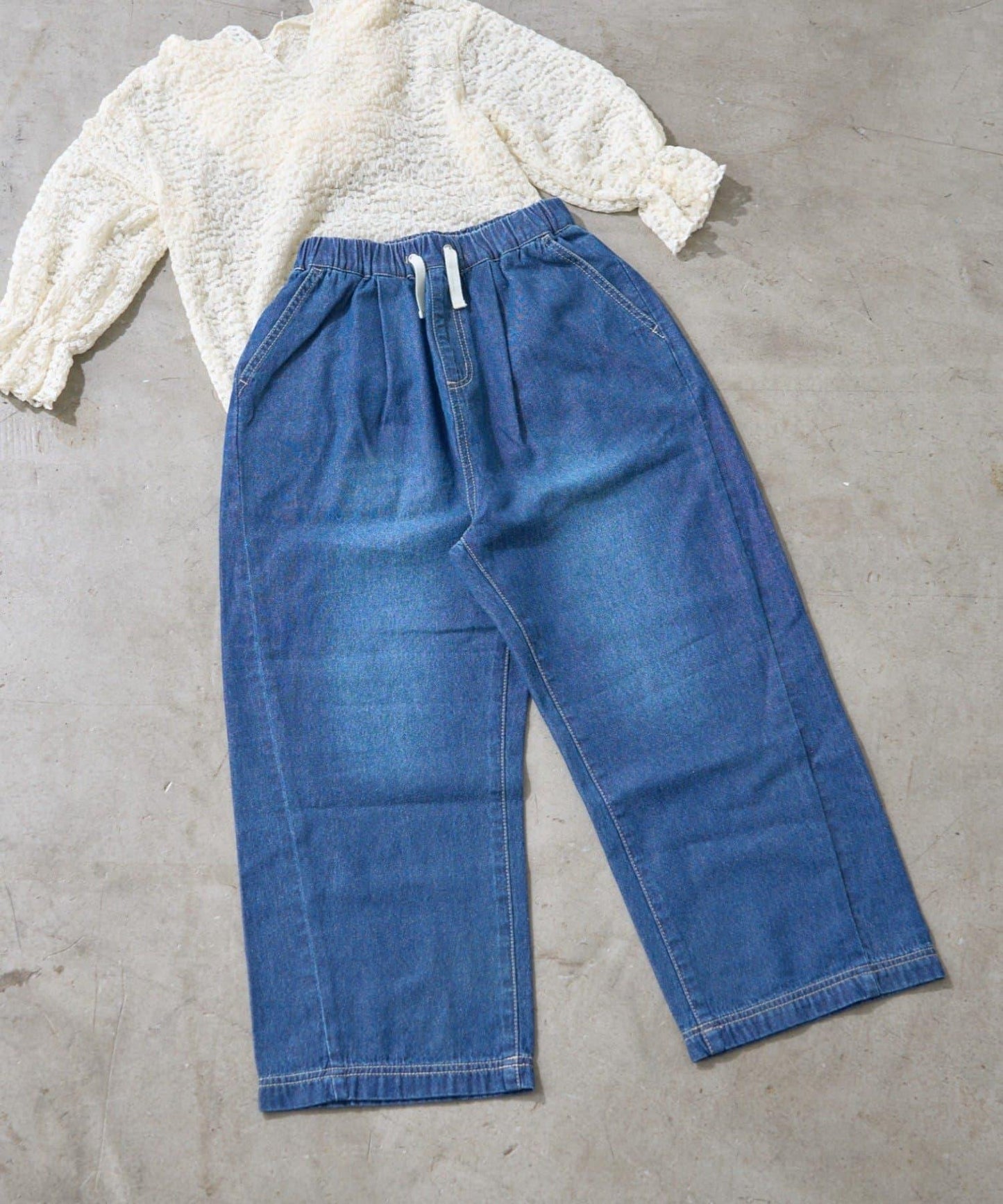 【KIDS】【OSORO】柔軟寬鬆休閒褲