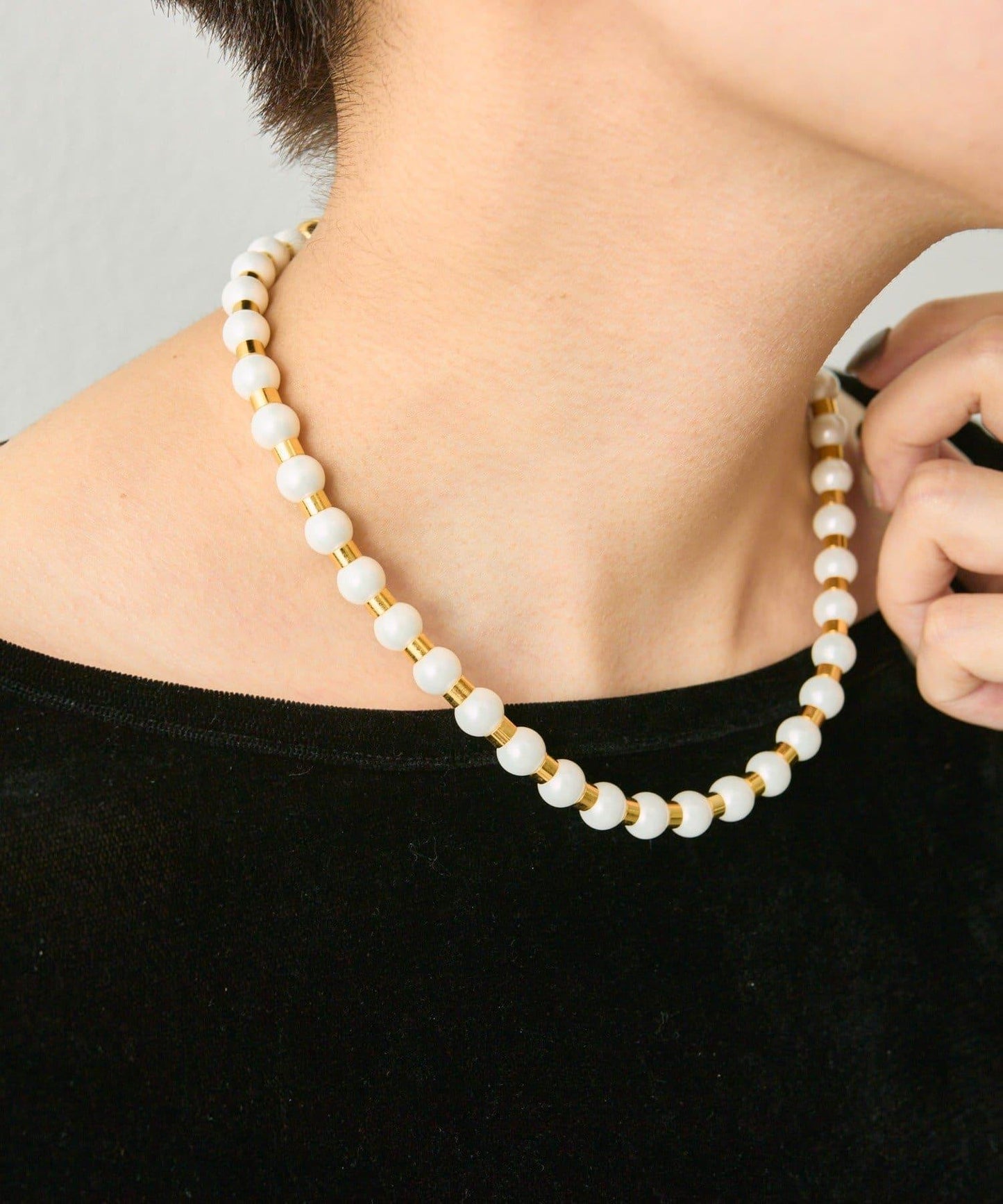 【ear PAPILLONNER】磁吸珍珠項鍊