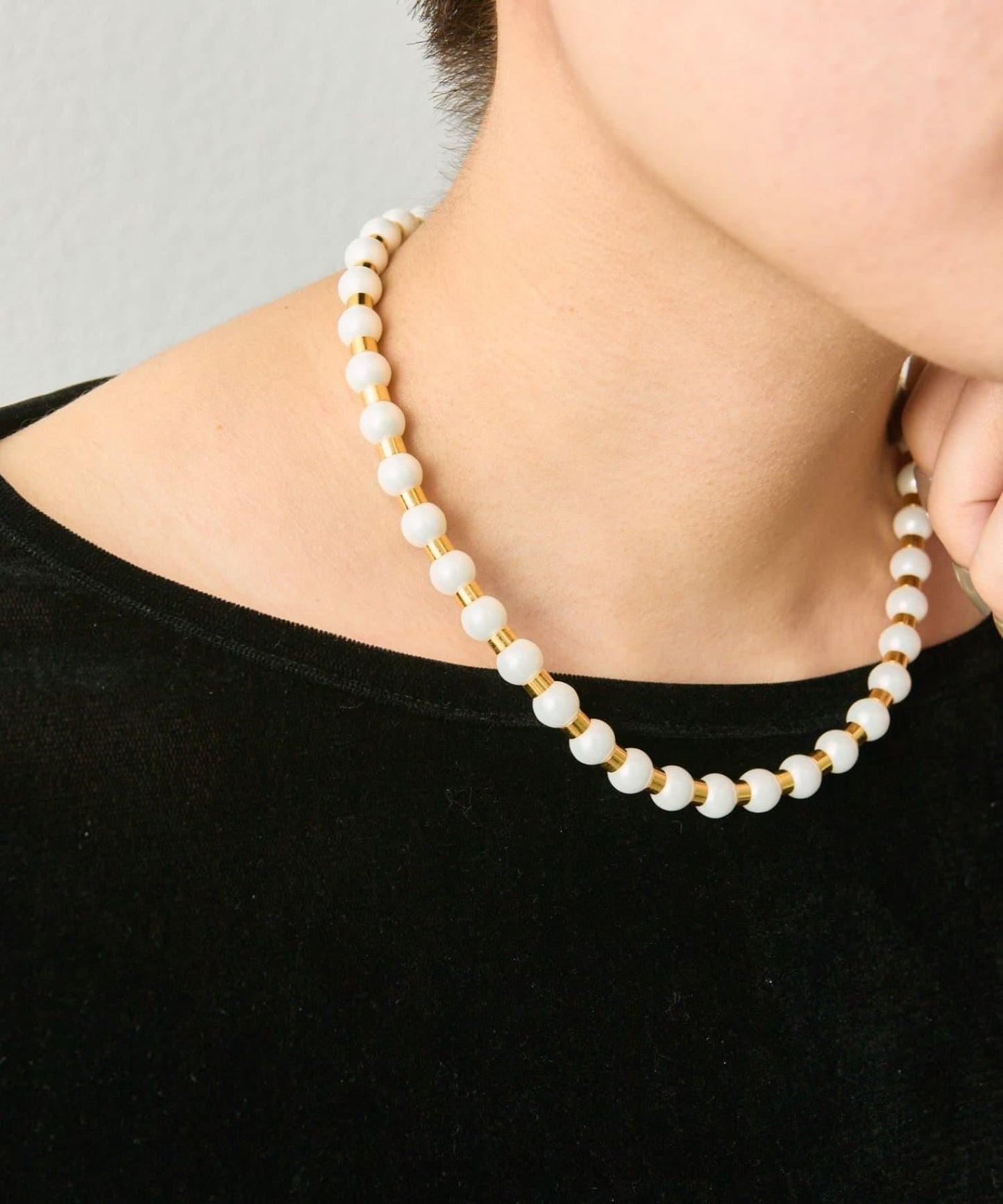 【ear PAPILLONNER】磁吸珍珠項鍊