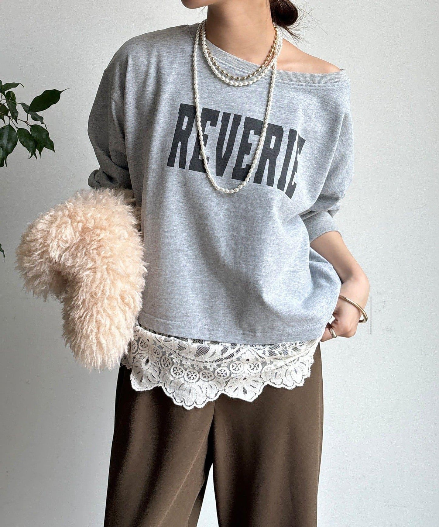 標誌短款套頭衫