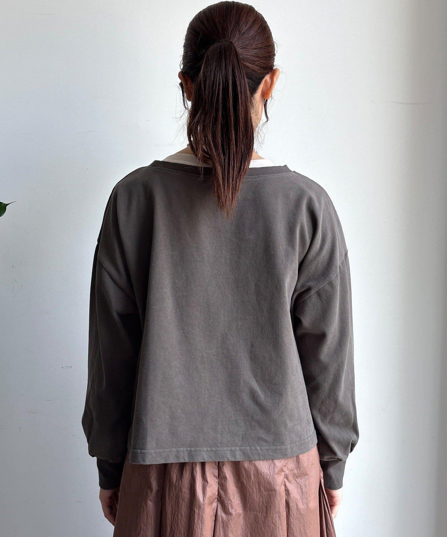 標誌短款套頭衫