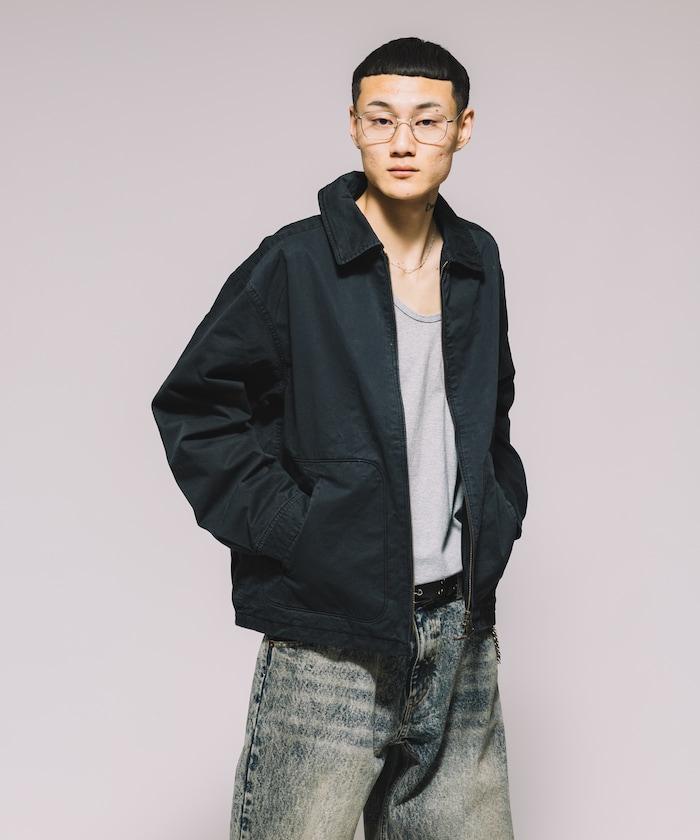 過染褪色工藝短款夾克