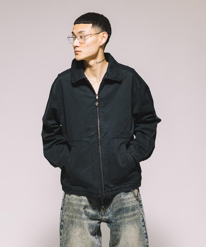 過染褪色工藝短款夾克