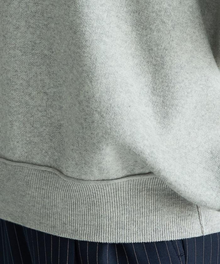 衛衣風格插肩袖短款針織套頭衫