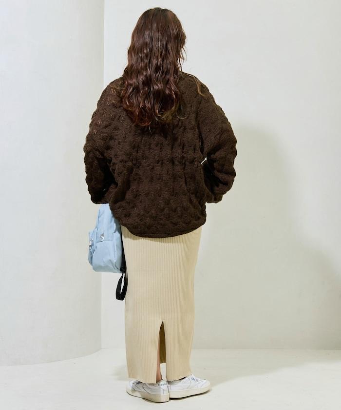 波點針織套頭衫