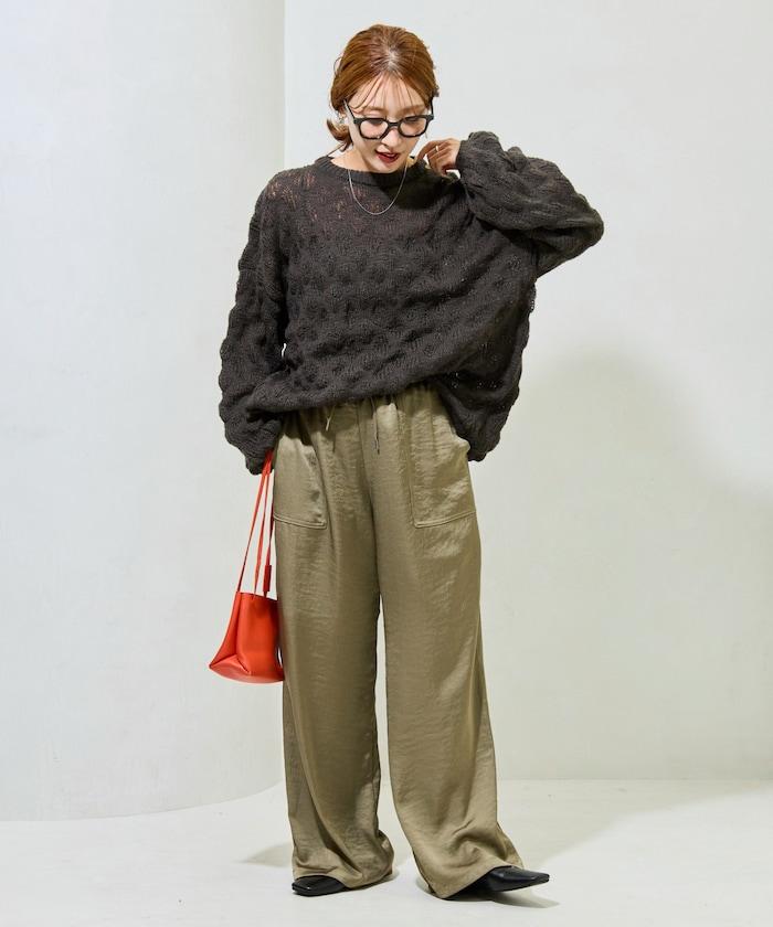 波點針織套頭衫