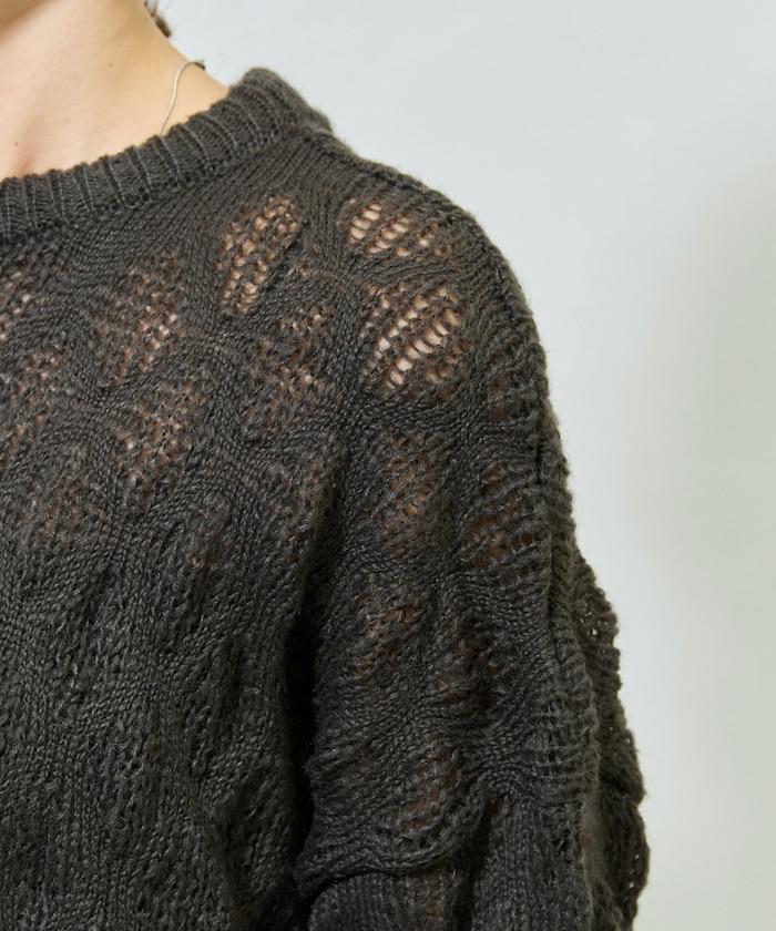 波點針織套頭衫