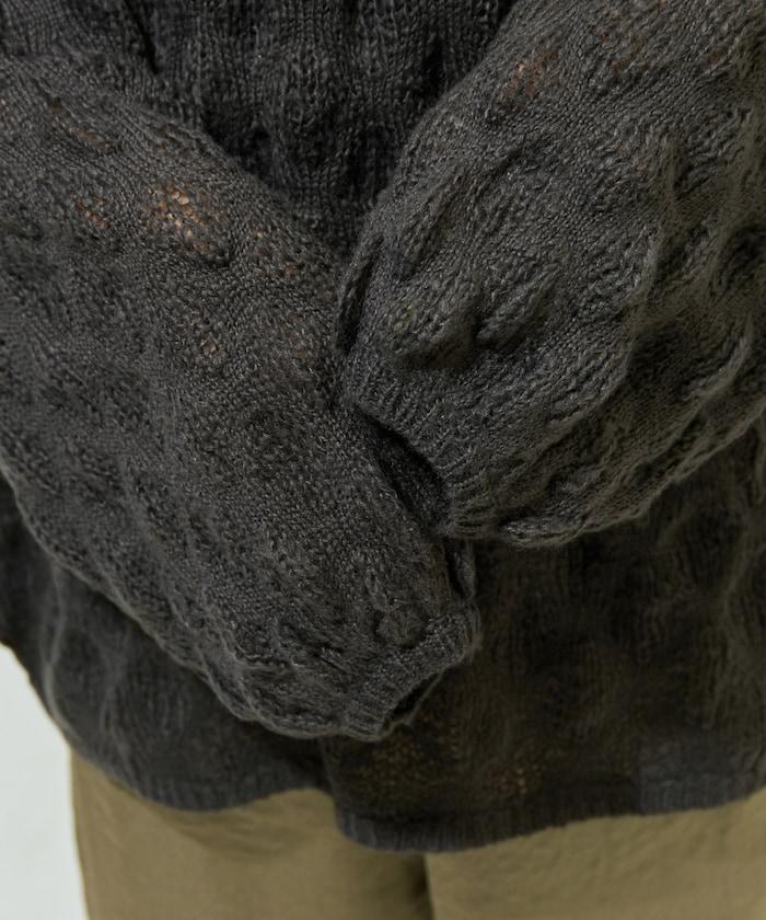 波點針織套頭衫