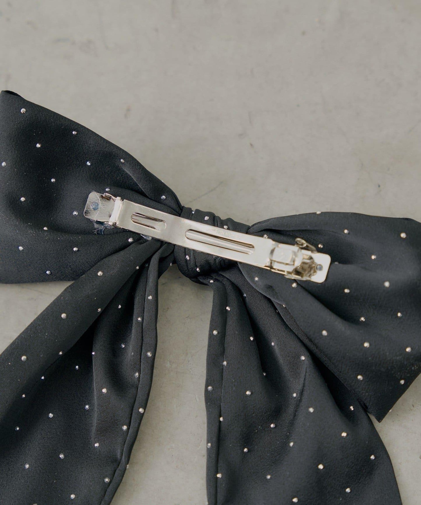 鉚釘設計大蝴蝶結髮夾