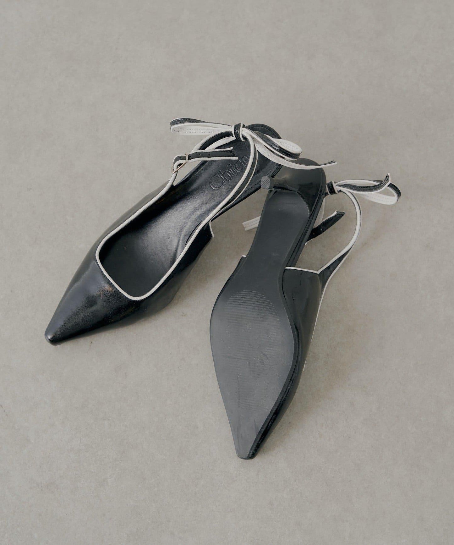 露背蝴蝶結穆勒鞋