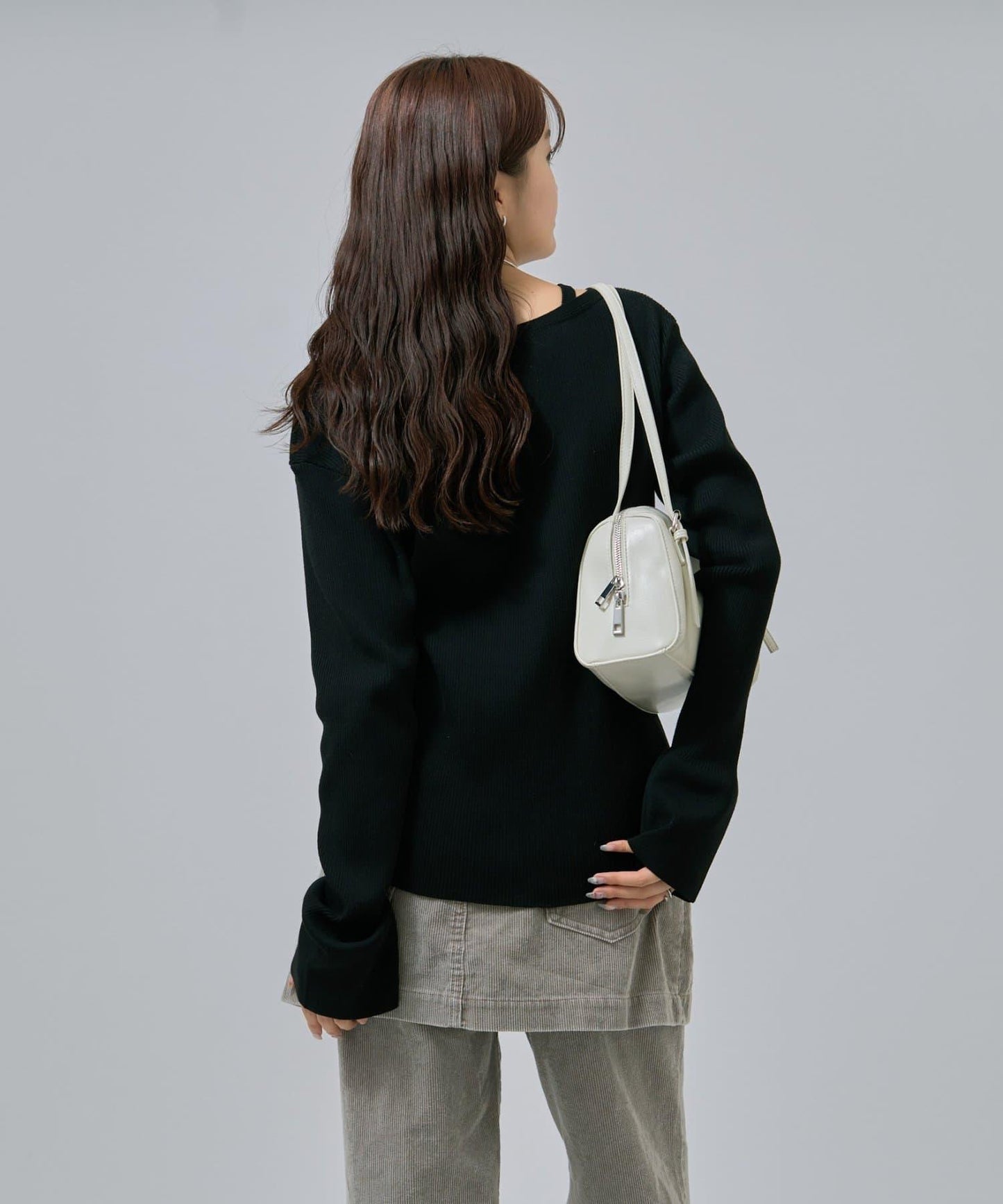 無袖針織開衫套裝