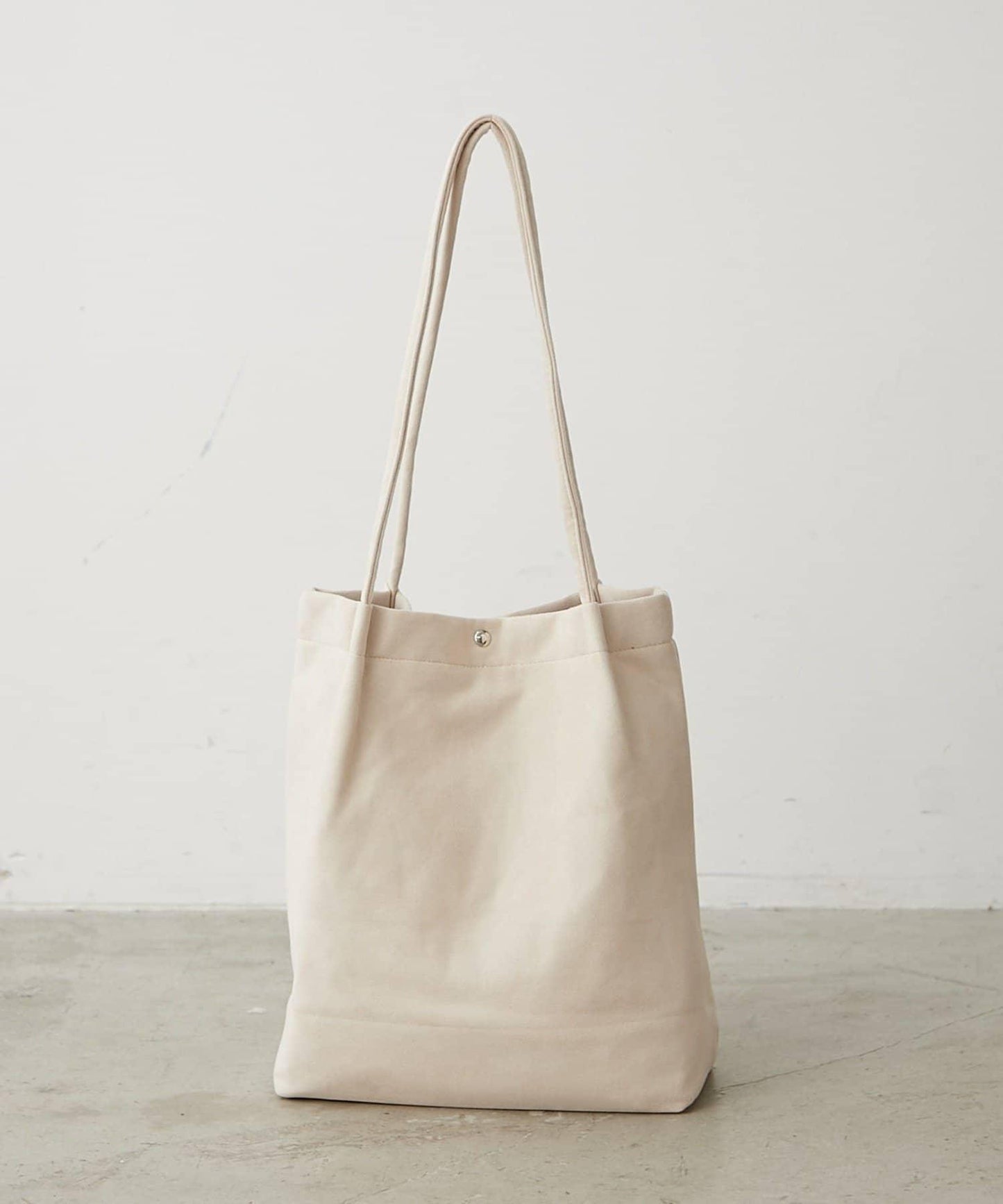 仿麂皮手柄褶皺托特包