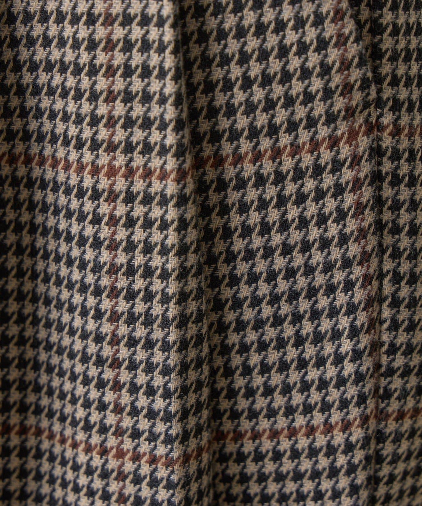 【AW/可搭配套裝】TR格紋雙褶直筒褲