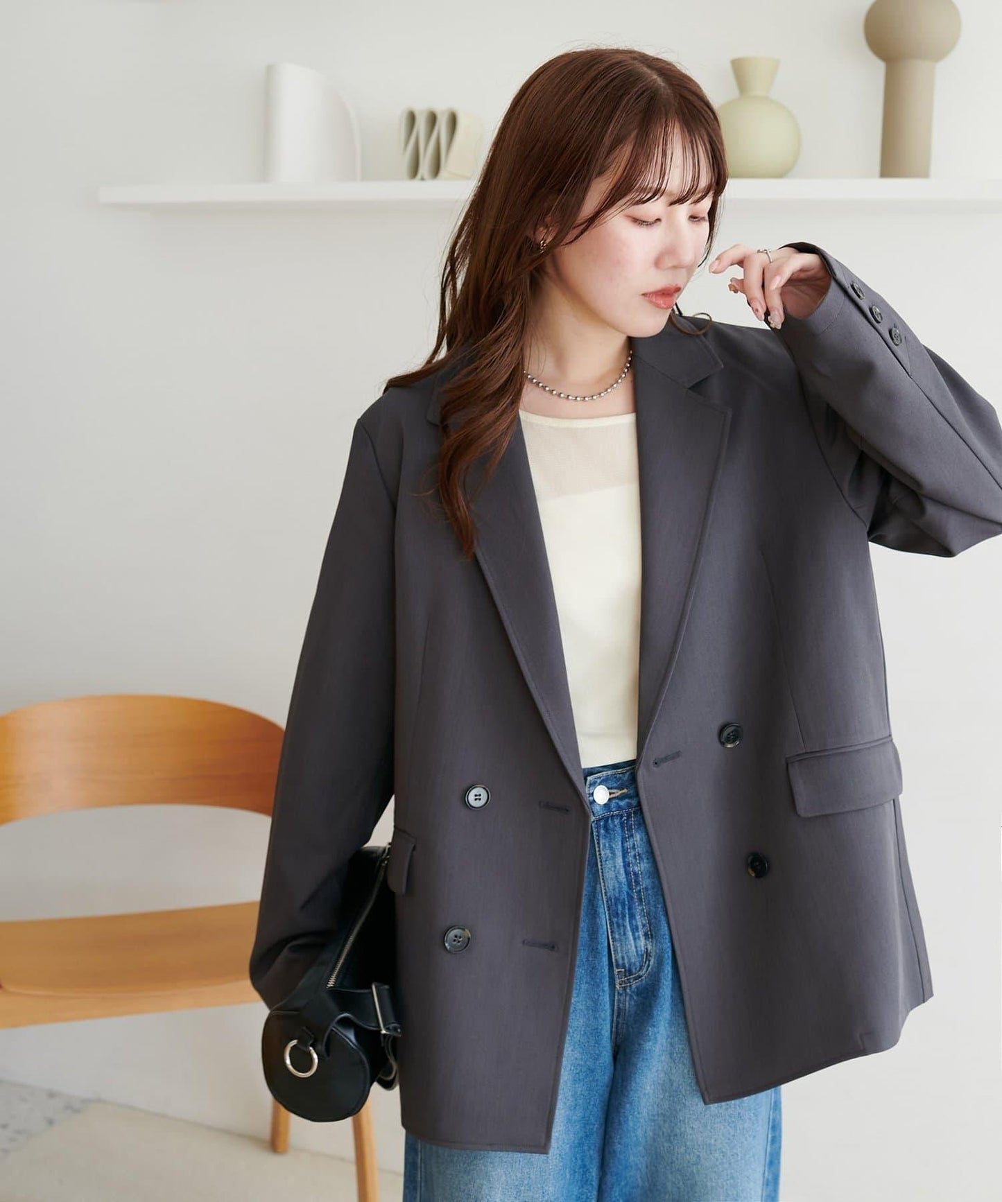 【Discoat】雙排扣西裝外套