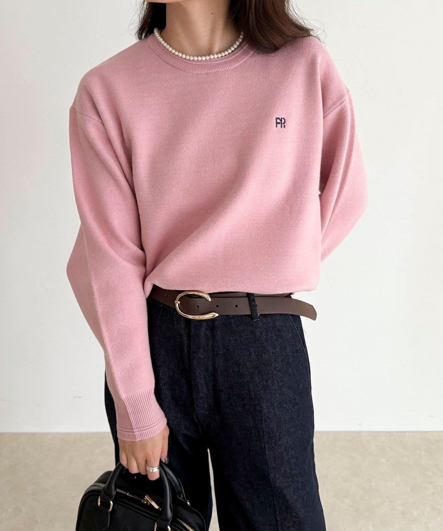 FR刺繡衛衣針織套頭衫