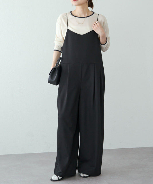 【套裝可搭配】雙褶彈力揹帶褲