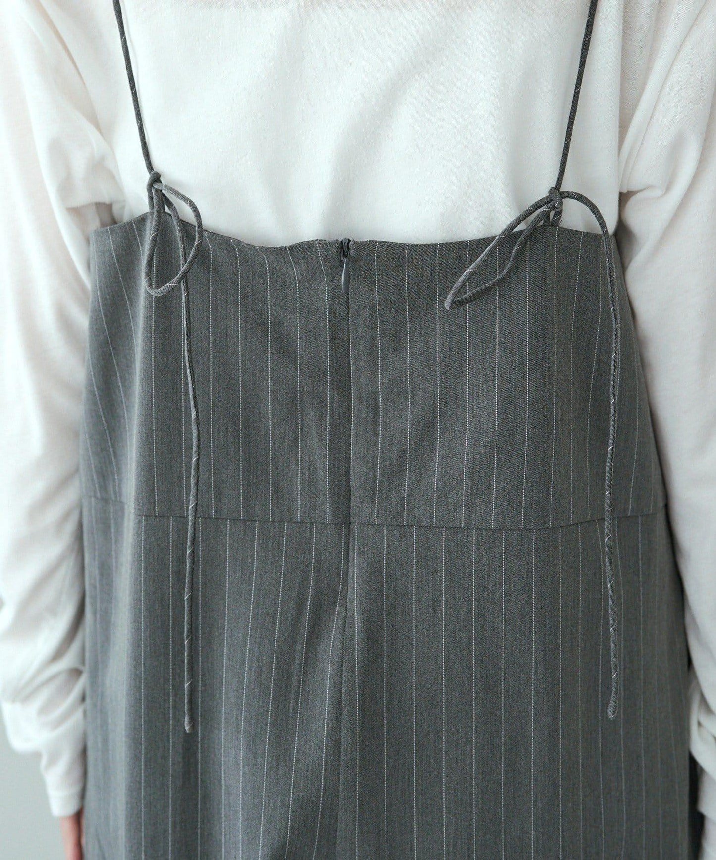 【套裝可搭配】雙褶彈力揹帶褲