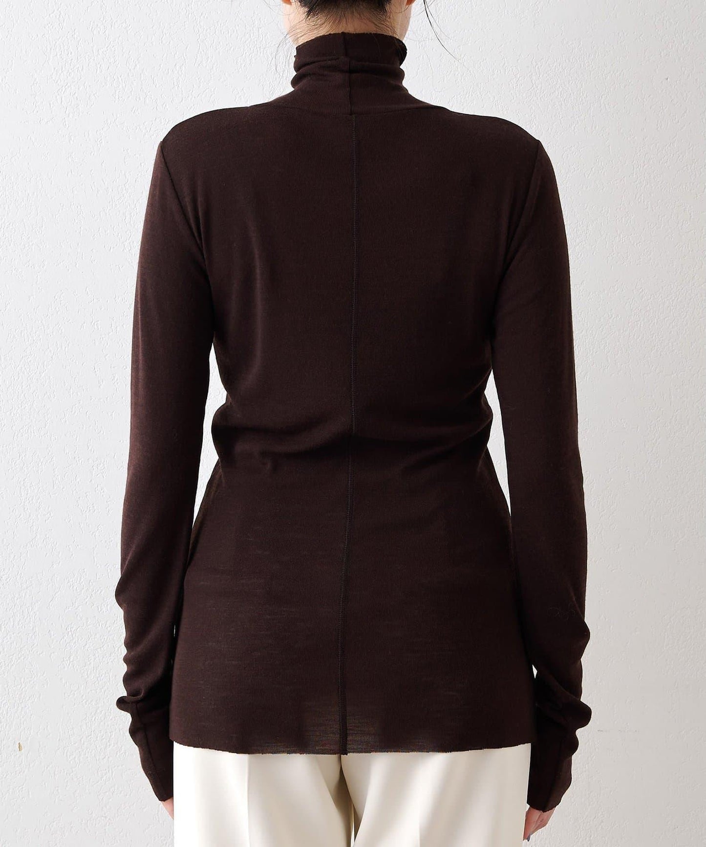 羊毛混紡高領套頭衫