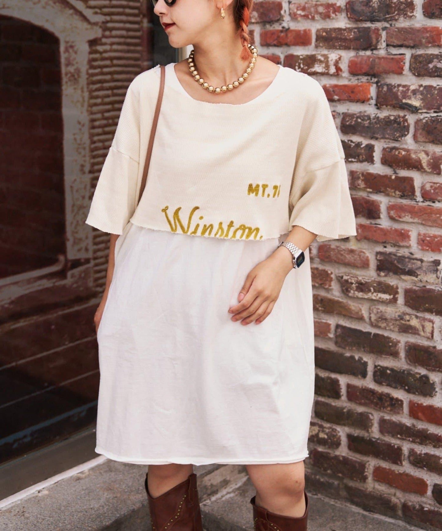 etsinta寬鬆背心套裝短款T恤