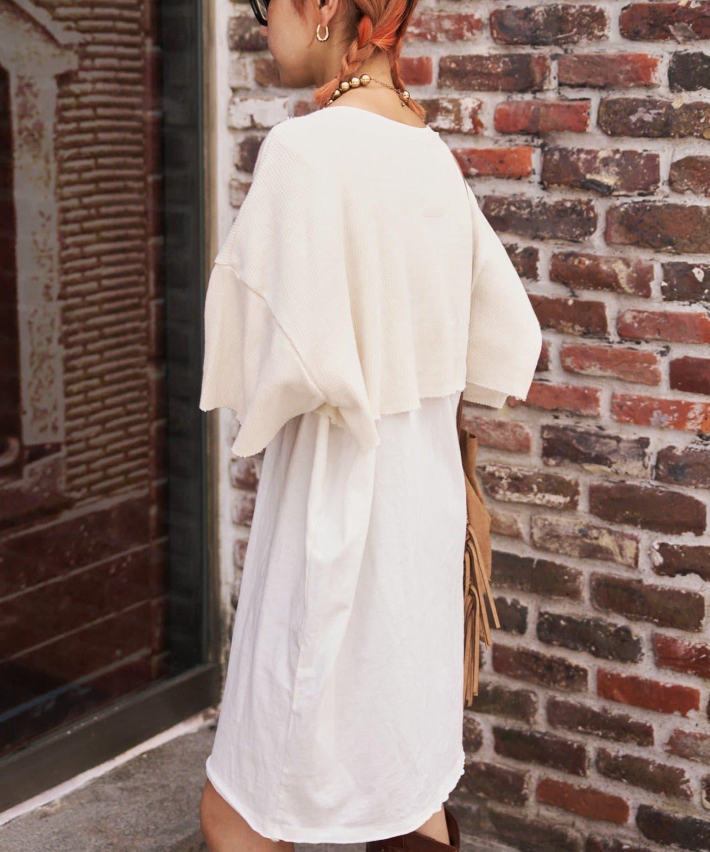 etsinta寬鬆背心套裝短款T恤