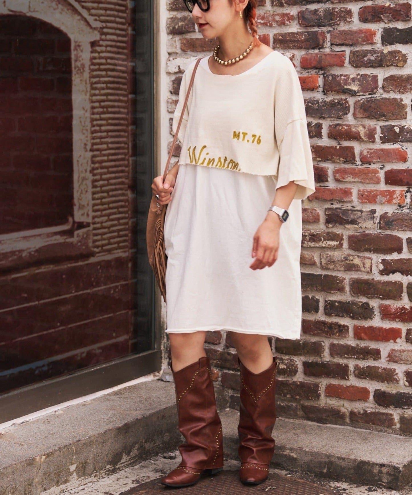 etsinta寬鬆背心套裝短款T恤