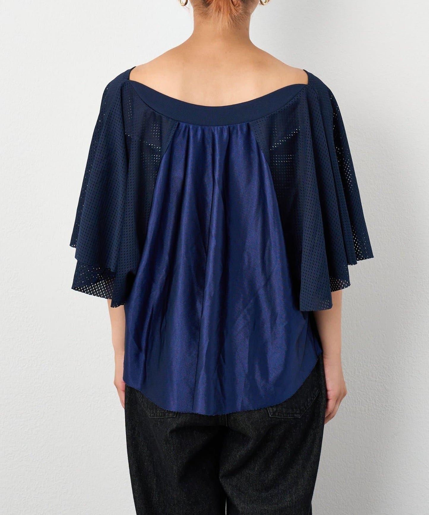 etsinta改良款網紗喇叭袖T恤