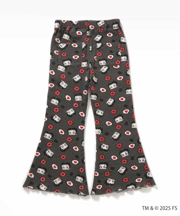 【Betty BoopTM】華夫格喇叭褲