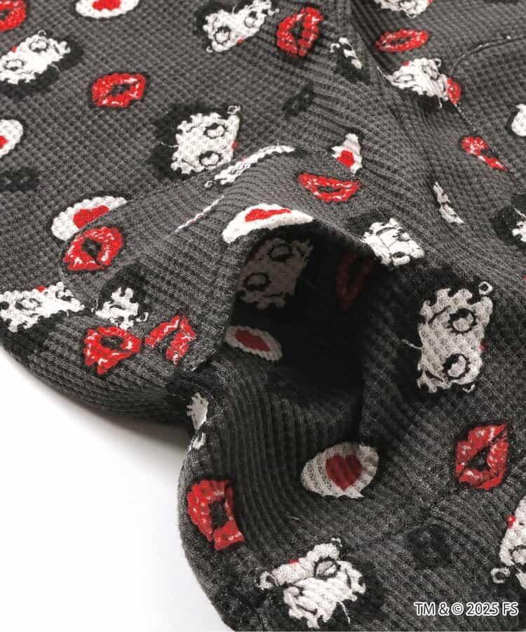 【Betty BoopTM】華夫格喇叭褲